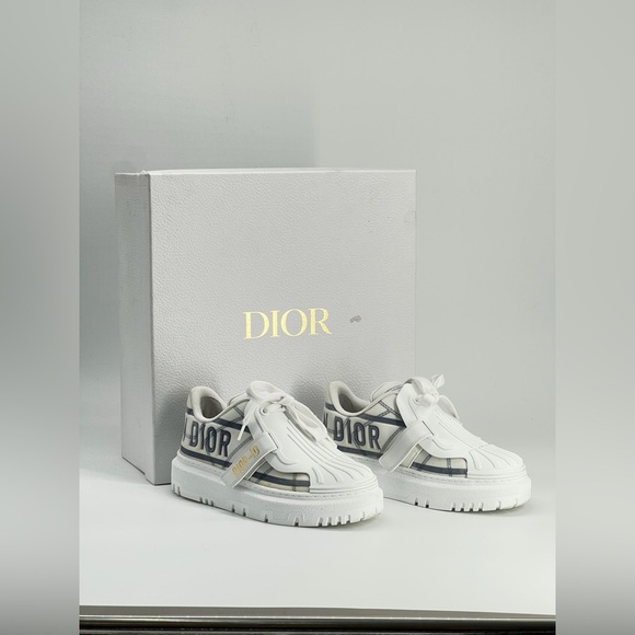 Dior Other - Christian Dior ID Sneaker White And Blue Technical Fabric Size EU34